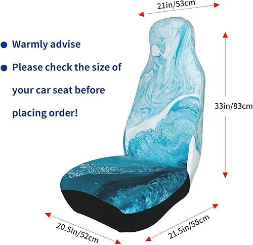 Miniatura 7 de FeHuew - Juego de 2 fundas protectoras de asiento para automóvil, con diseños de playa, atardecer y palmeras, accesorios interiores, protectores,