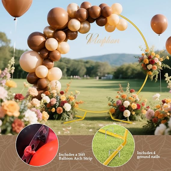 Antizz 7.2FT Round Balloon Arch Stand for Party Decoration