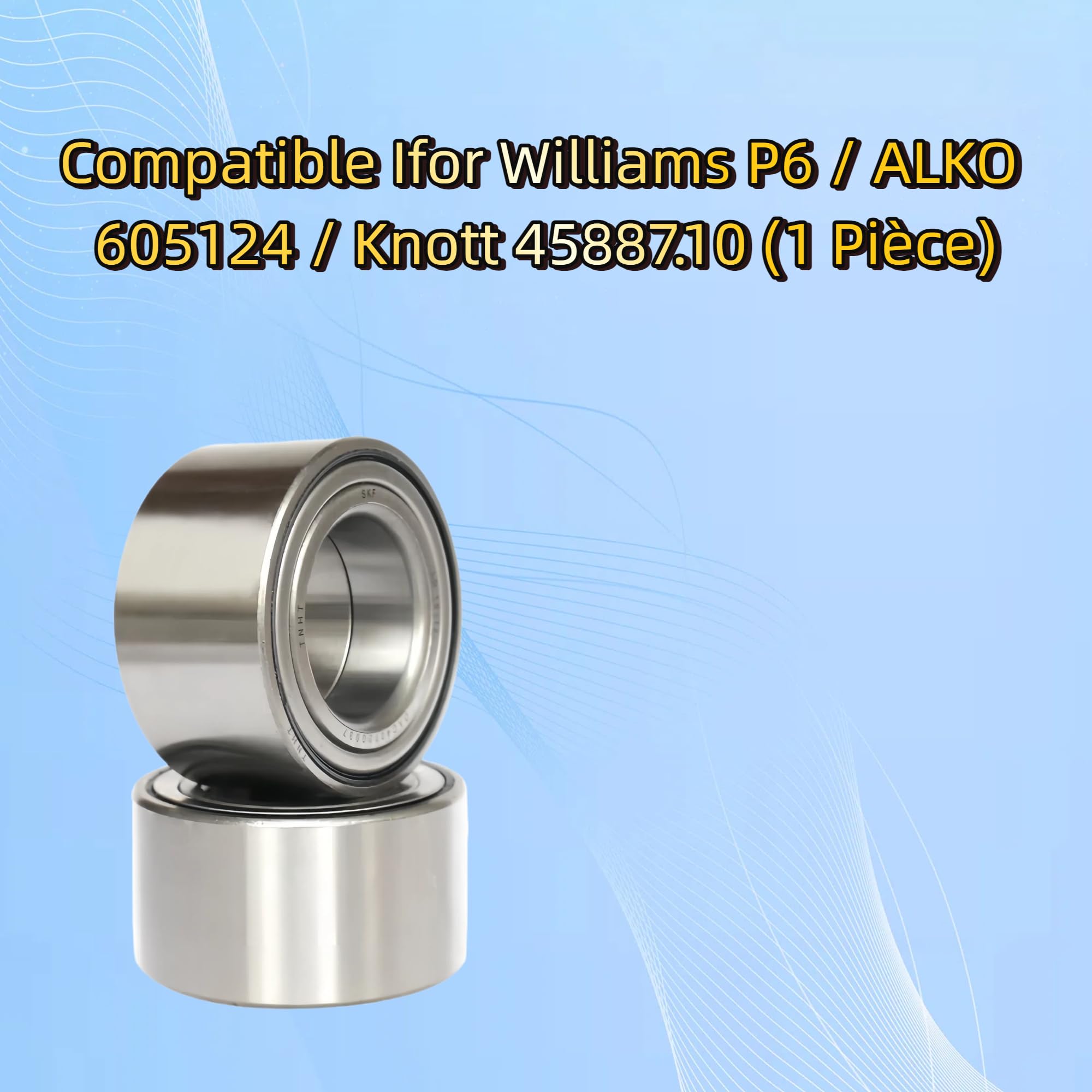 Roulement de Roue Premium 309726 - Ø64x34x37mm Compatible Ifor Williams P6 / ALKO 605124 / Knott 45887.10 (1 Pièce)