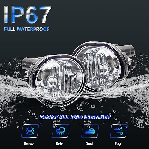 Miniatura 6 de Conjunto de luces antiniebla para Toyota Matrix 2003 2004 2005 2006 2007 2008 Kit de repuesto para 2003-2008 Pontiac Vibe 2004-2009 2010 Scion TC