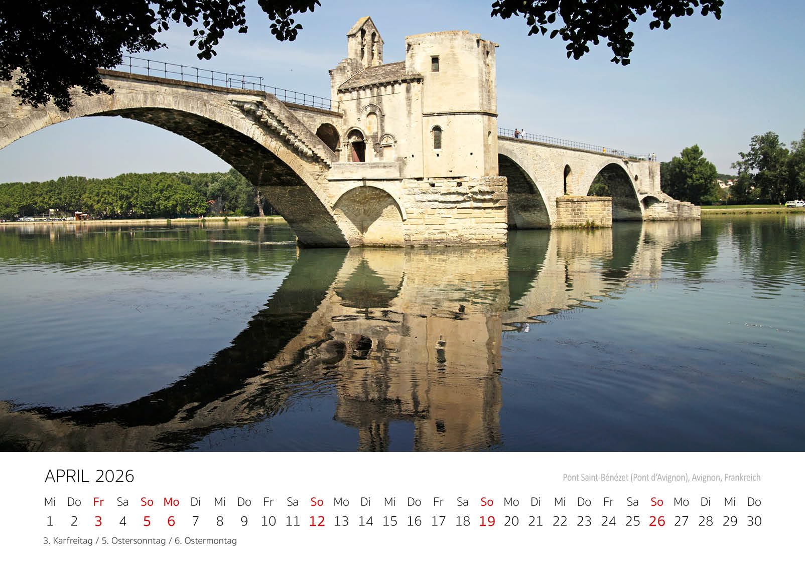 Edition Seidel Premium Kalender Brücken 2026 Format DIN A3 Wandkalender Europa USA Australien Brücke Bauwerke Architektur Peter Schickert