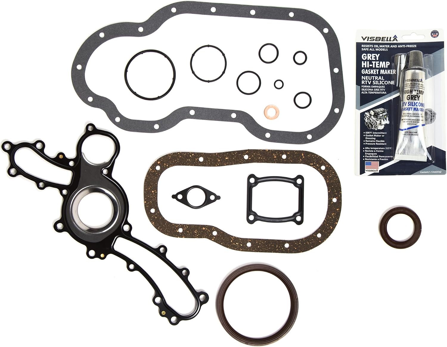 DG-8614960228 Lower Conversion Gasket Set Compatible With/Replacement For 03-13 Toyota 4Runner Tacoma Tundra FJ Cruiser 4.0L 1GRFE