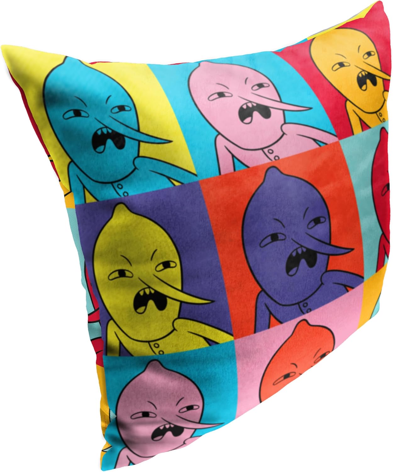 Northwest Adventure Time Pillow, 18" x 18", Digusted Lemon Squares