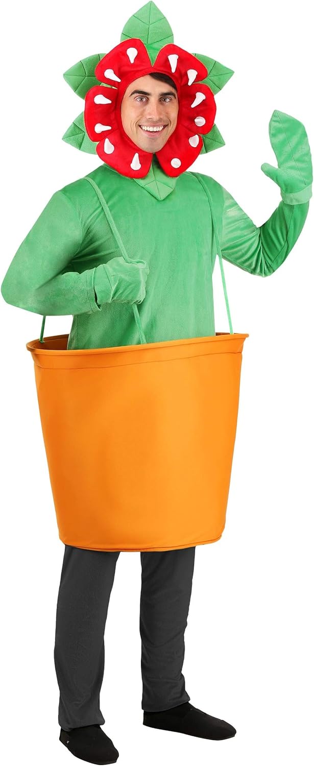 Venus Fly Trap Adult Costume Funny Flower Costume for Men and Women