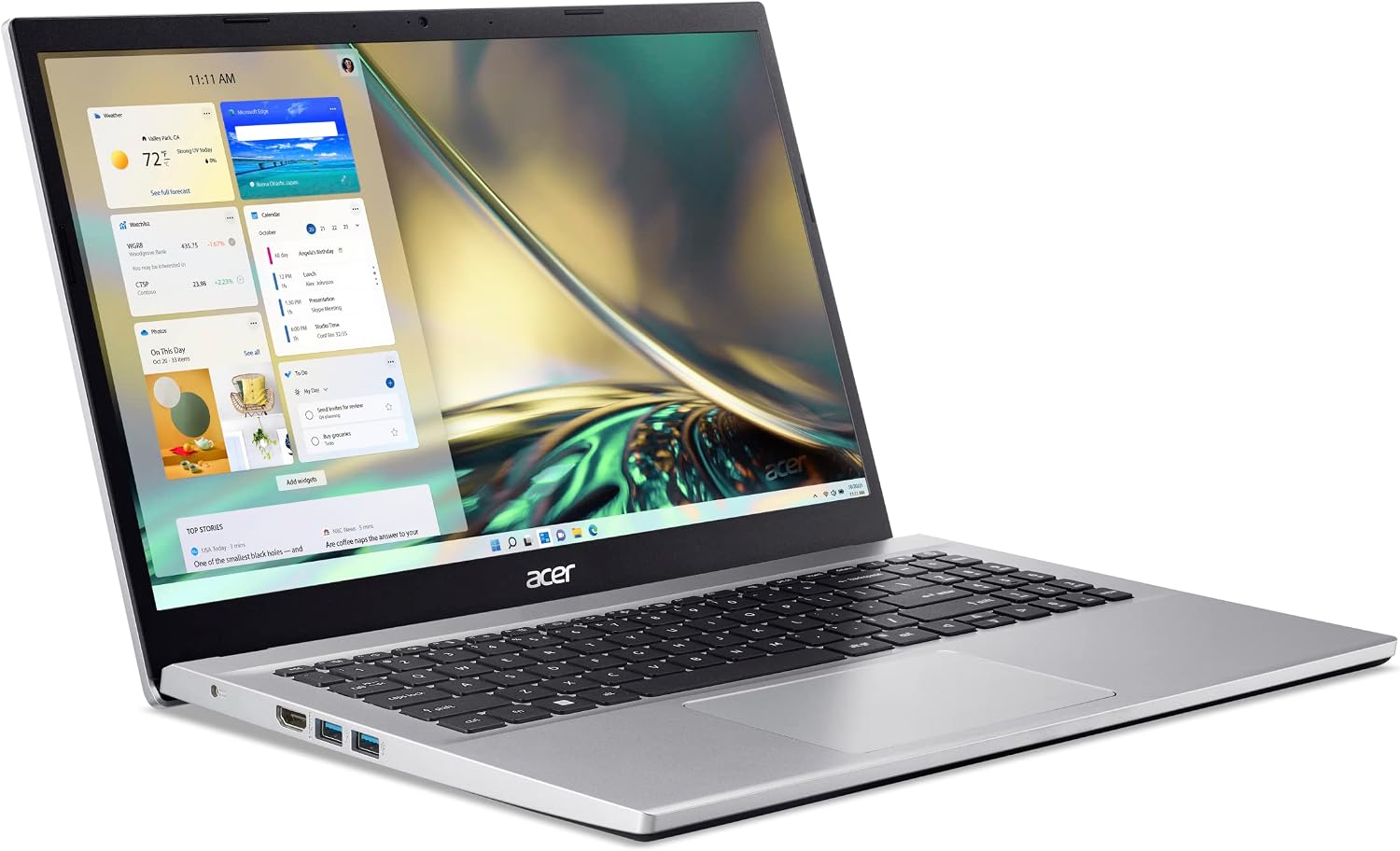 Aspire 3 A315 Notebook with 12th Gen Intel Core i5-1235U 10 Cores Upto 4.40GHz/8GB DDR4 RAM/512GB SSD Storage/Intel Iris XE Graphics/15.6" FHD IPS ComfyView Display/Win 11 Home/Pure Silver | Model Core i5-1235U | 8GB 2026