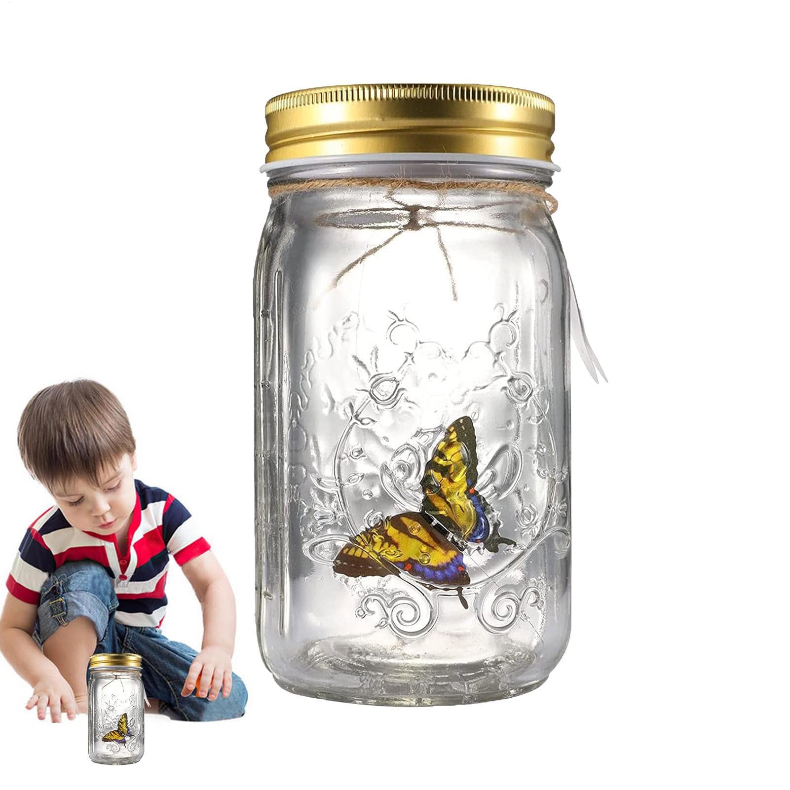 Generisch Butterfly Collection Jar – dekoracyjne oświetlenie domu