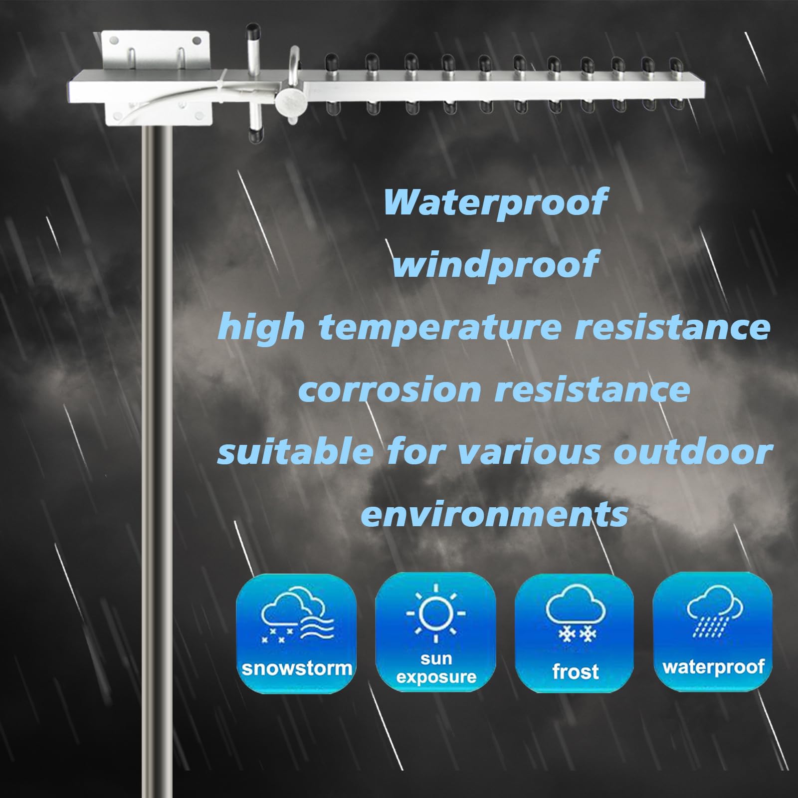 BOOBRIE Dual Band 2.4G/5.8G 8dBi Yagi Antenna Outdoor Directional Antenna with RP-SMA Female RG58 Cable 4.92Ft High Gain 13 Unit WiFi Antenna for Router Network Card WiFi Signal Booster
