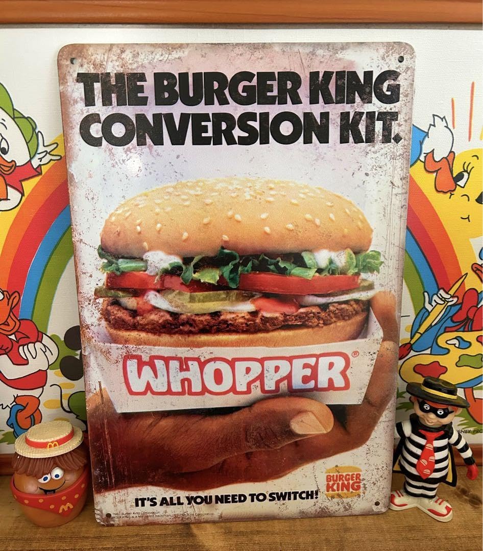 Amazon.co.jp: バーガーキング① BURGER KING ブリキ看板 アメリカン Amazon.co.jp: バーガーキング① BURGER KING ブリキ看板 アメリカン