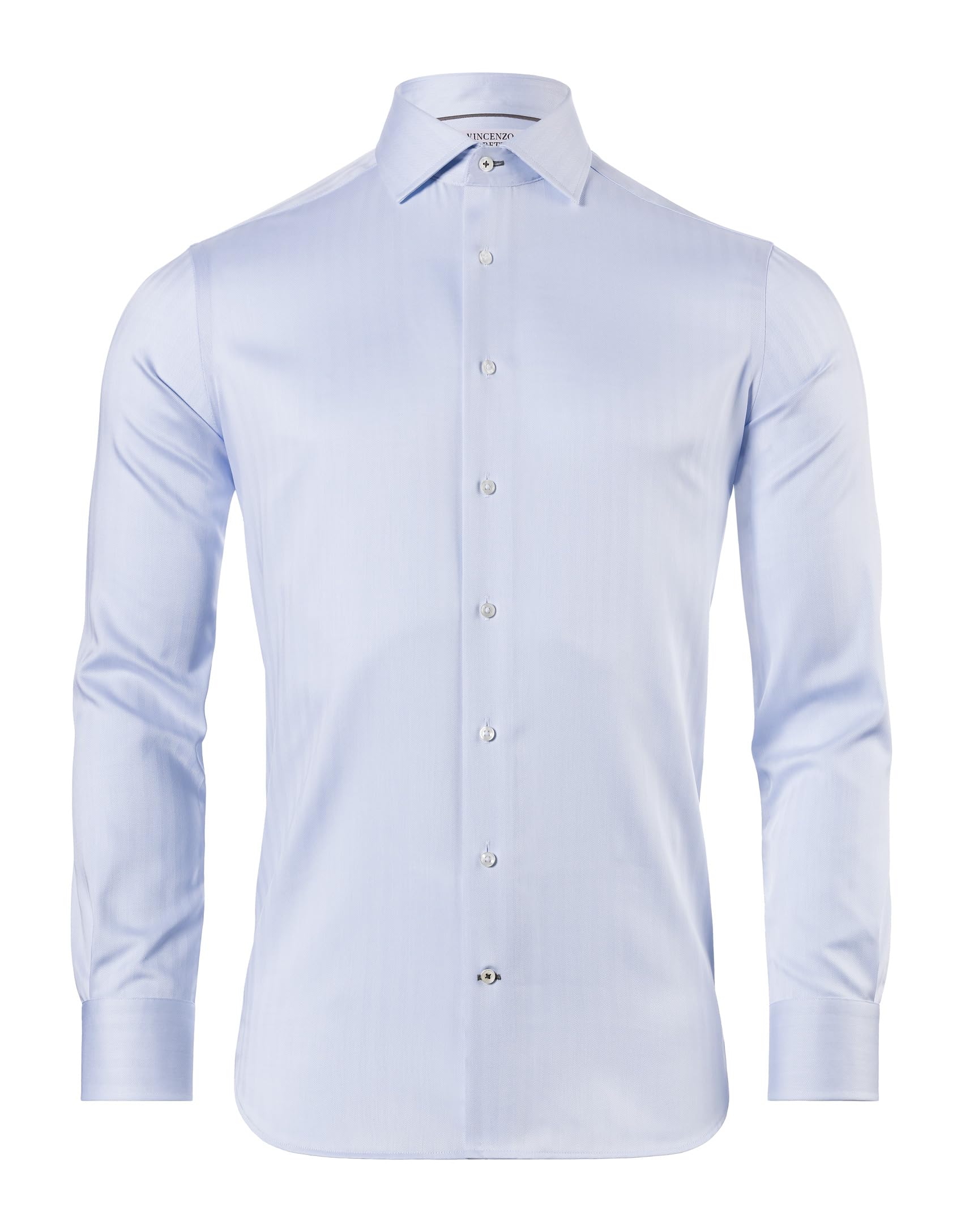 Vincenzo Boretti Hemd, Regular-fit/gerader Schnitt, Twill - bügelfrei