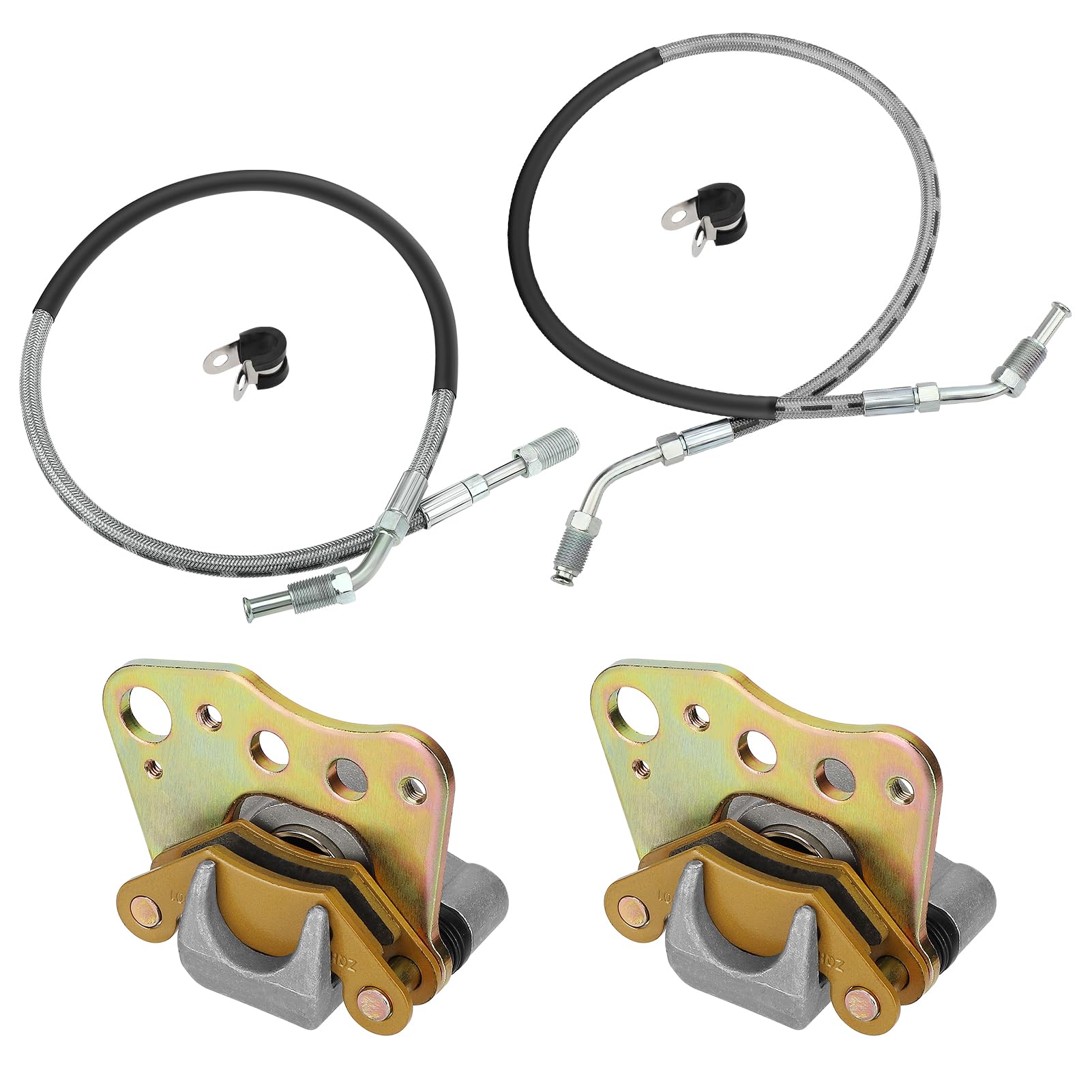 M MATI Pinze freno anteriori e tubi flessibili per Polaris Sportsman 500 Magnum 500 325-2x4 Xplorer 400 Xpedition 425 Worker 500 1999-2000 5131115 5131116 1910411 1930753 1930753 1930753 93075. 2