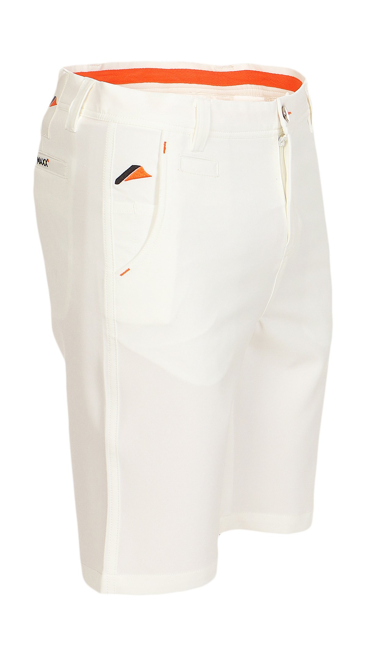 MAXX Kinder Bermuda Hose mit verstellbaren Bund (Weiss, 152) Jungs