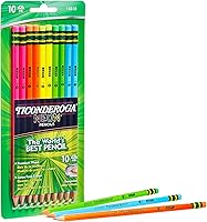 Vista 1 de Ticonderoga 13810 #2 Neon Pencils 10 Pack