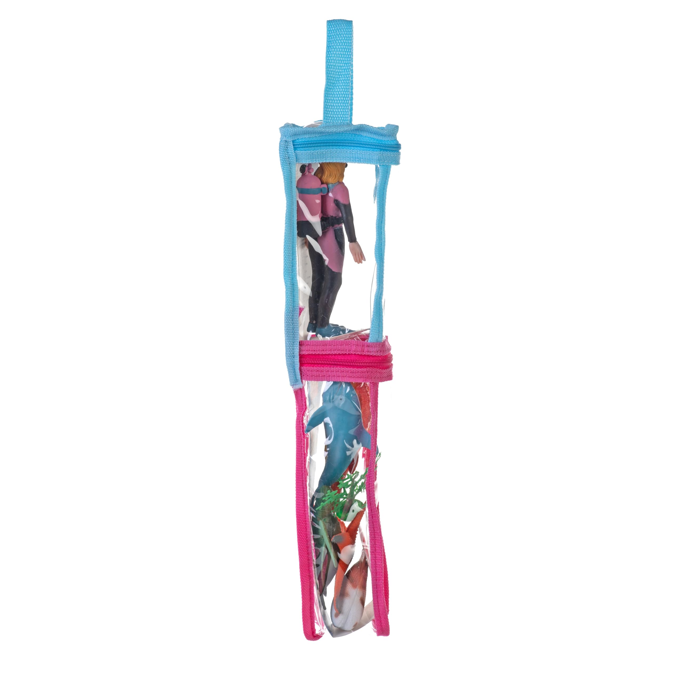 Wild Republic Figur Tube, Tierfiguren, Doppeltrommel, 7 Arten von Ozean, Miniaturtiere, Kinder, Figuren zum Sammeln, Super für interaktives Spielen