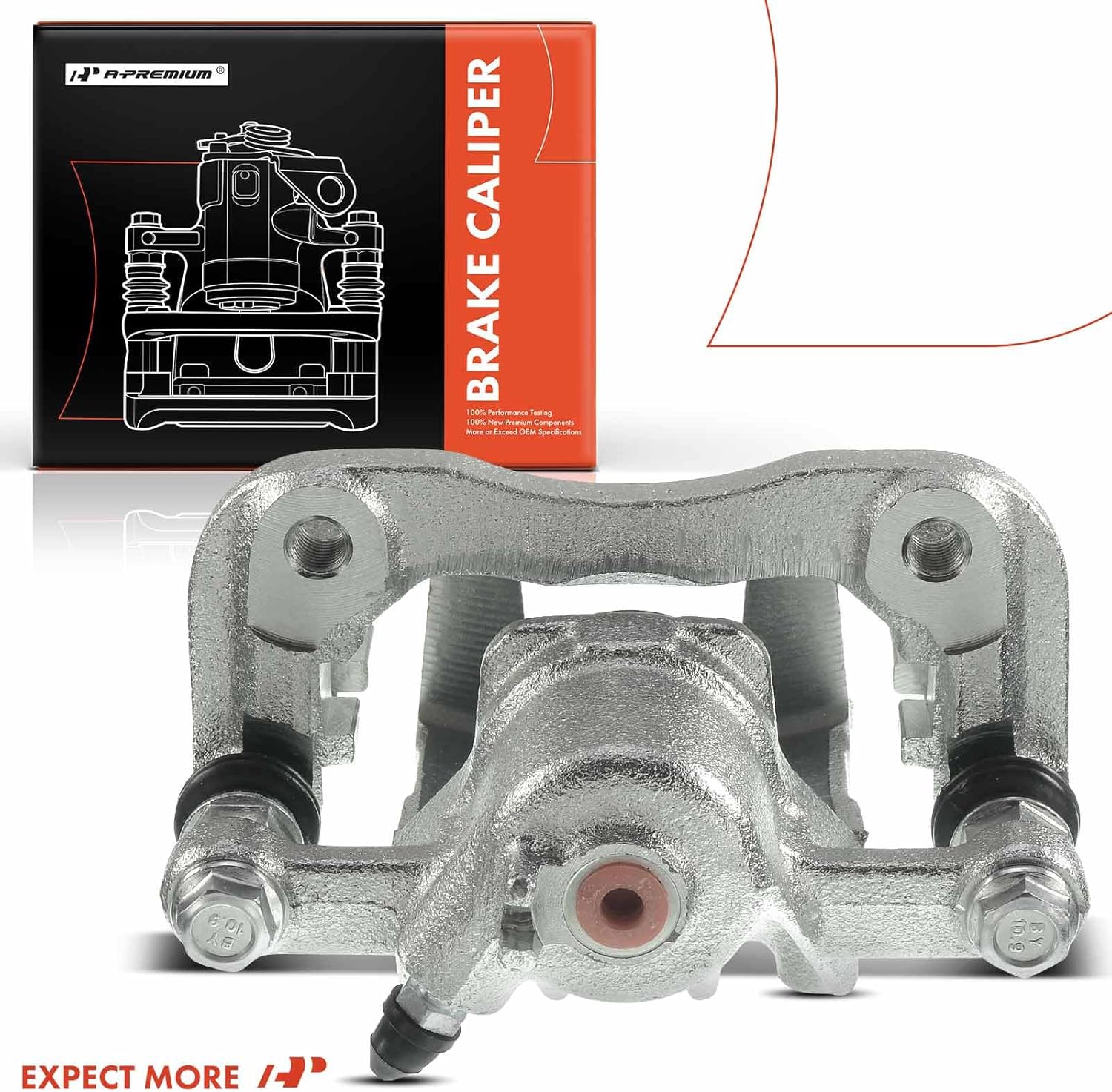 A-Premium Disc Brake Caliper Assembly with Bracket Compatible with Select Hyundai Models - Sonata 2008 2009 2010, L4 2.4L - Rear Left Driver Side