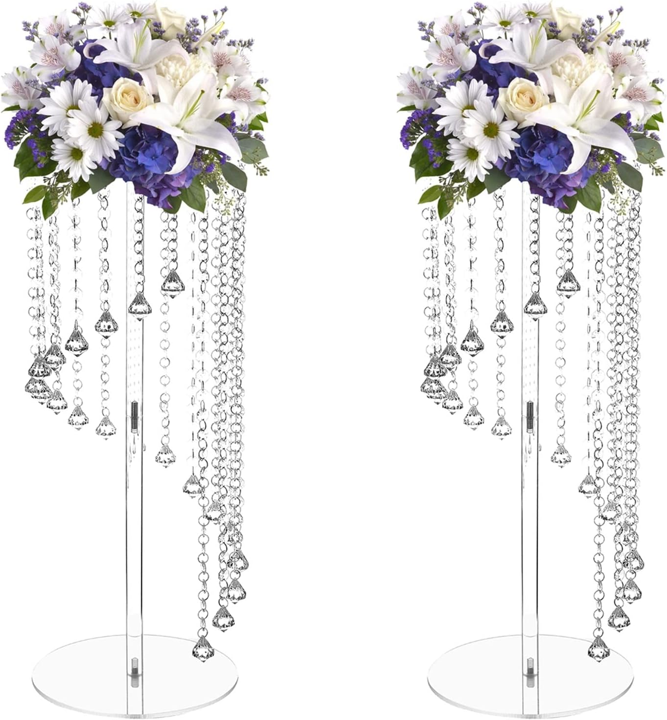 WEYEZE Wedding Centerpieces,Cylinder Pedestal Stands for