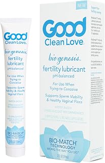 Good Clean Love Biogenesis Fertility-Friendly Lubricant, Water-Based & Paraben-Free Lube, for Women & Couples Trying to Conceive, Safe for Toys, 2 Oz
