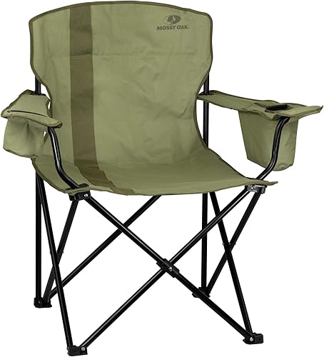 Mossy Oak silla de campamento resistente, plegable, silla de jardín