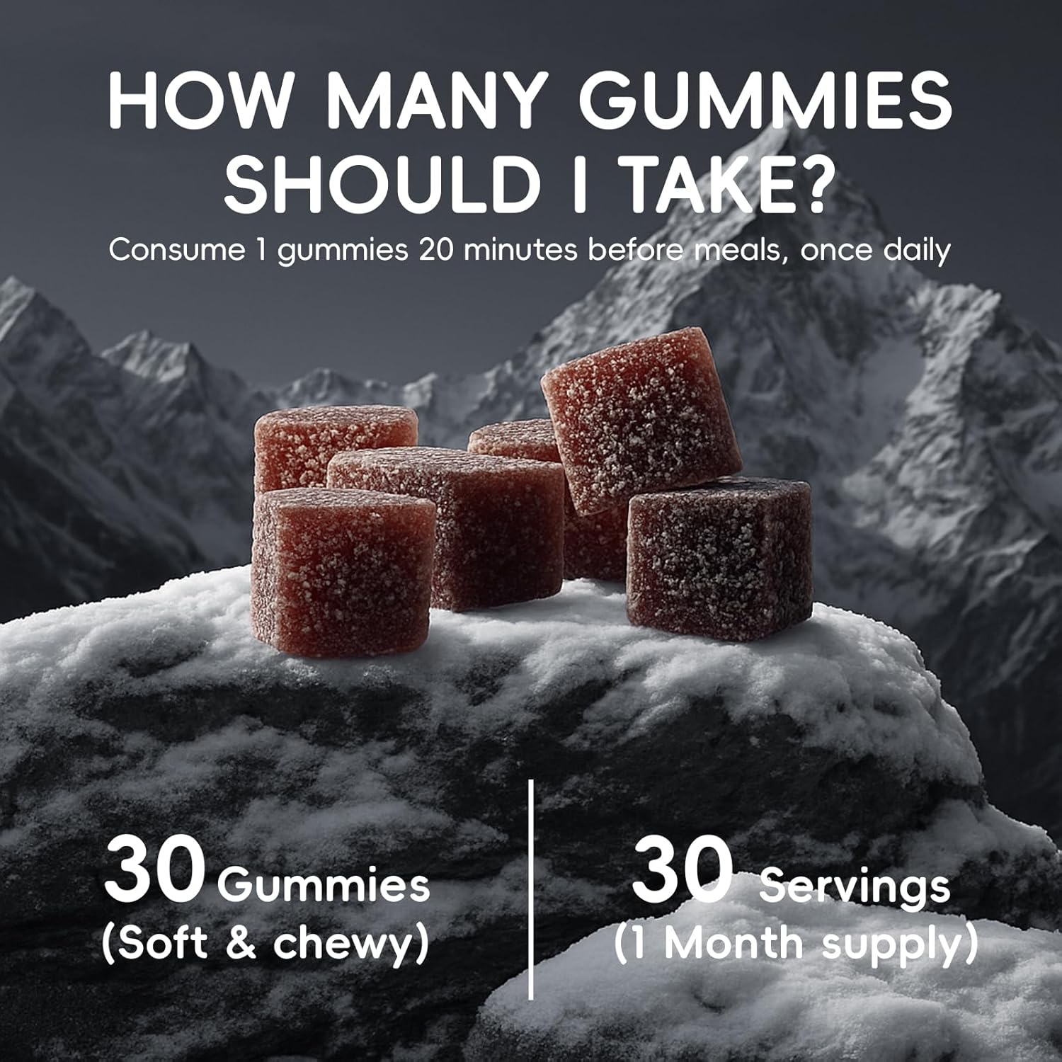 Alpha Gummies for Men, with Shilajit, Sea Moss, Ashwagandha, Manuka Honey + 22 in 1 Ingredients, All Natural Support Overall Health & Wellness, Advanced Formula, 30 Gummies (1)