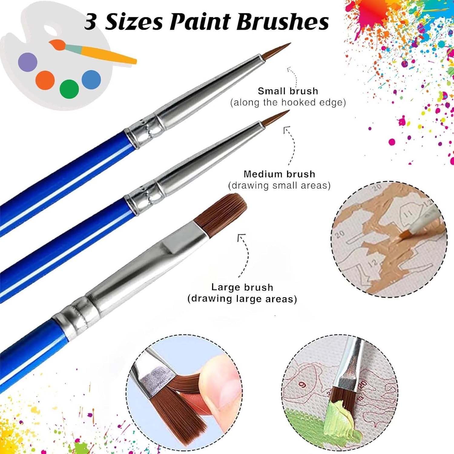 ペイントバイナンバー フクロウ フルーツ パターンデザイン ペイントバイナンバーキット しわ防止キャンバス 含む アクリルペイントそ