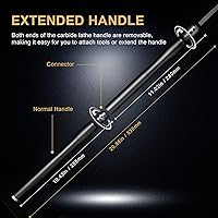 Vista 4 de Herramientas de torno, Regalos de Navidad, Herramientas de torno de madera con mango extraíble, 【Última actualización】Herramienta de torneado