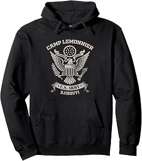 Camp Lemonnier Veteran Djibouti US Military Base Vintage Pullover Hoodie