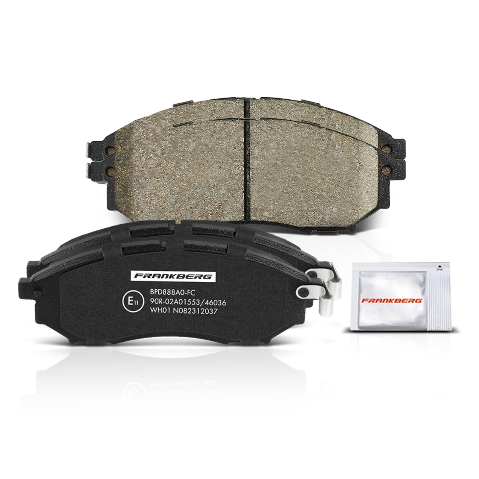 Frankberg Set freni incl. 2x Dischi Freno + 4x Pastiglie dei Freni Anteriore Compatibile con Qashqai +2 I J10 NJ10 1.6 1.5 dCi 1.6 dCi 1.6 dCi AWD 2.0 Replace# 41060AR090