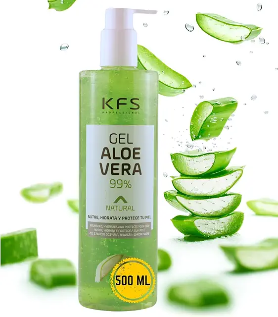 Gel Aloe Vera Pura KFS - 500ml Hidratante Multifunción para Piel y Cabello