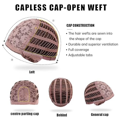 Miniatura 4 de Pelucas largas de encaje frontal, color marrón y negro, peluca de cabello ondulado en capas hasta el hombro para mujer, pelucas sintéticas onduladas