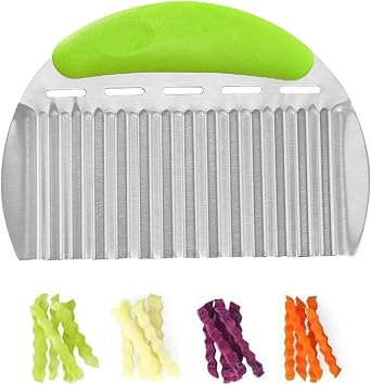 French Fry Cutter,Crinkle Cutter,French Fry Cutter for Potato Slap Chop