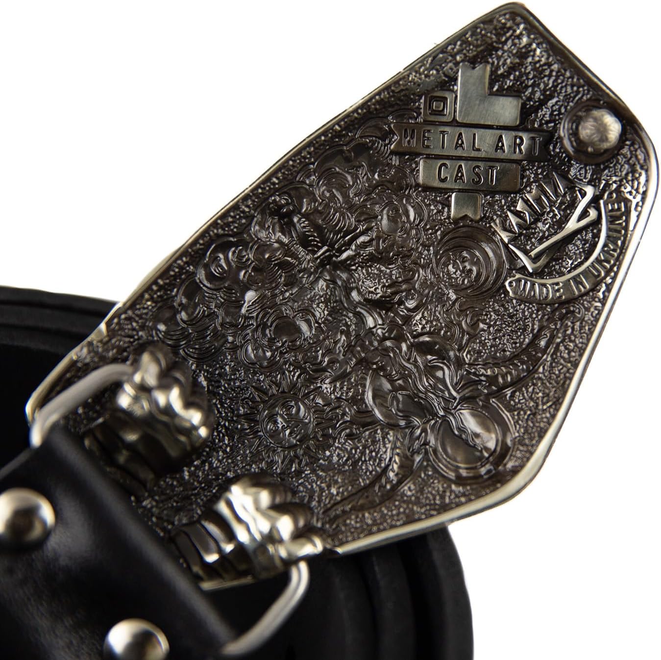 Archangel Michael Belt Buckle – Handmade Solid German Silver Cowboy Accessory, Statement Belt Accessory