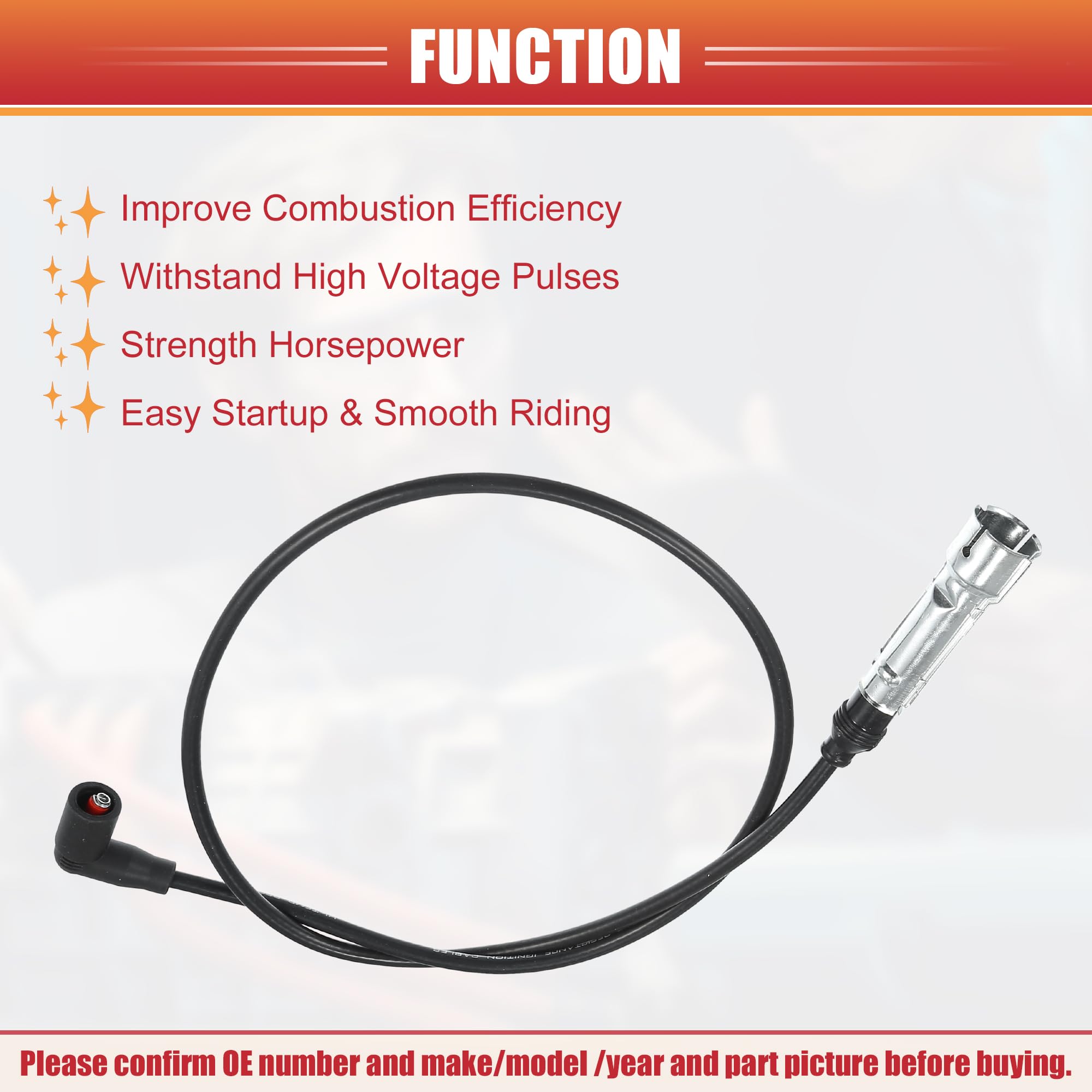 QUARKZMAN Cavi Bobina Accensione Candele per Auto per Mercedes-Benz 380 500 SE SEL 3.8L 4.9L No.1161501219/1161501319 - Confezione da 9