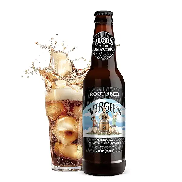 Virgil's Root Beer Handcrafted Soda Bottle (12 fl oz) - Bottled Root Beer Soda Crafted from 15 Roots & Spices - Perfectly Balanced, Rich, Creamy and Never Bitter Rootbeer made with Natural Cane Sugar 1