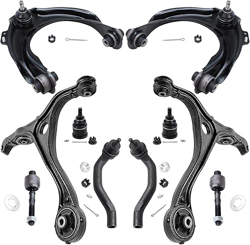 Miniatura 303 de Detroit Axle - Kit de suspensión frontal de 10 piezas para Chevy Trailblazer EXT GMC Envoy XL XUV Buick Rainier Isuzu Ascender Olds Bravada, brazos