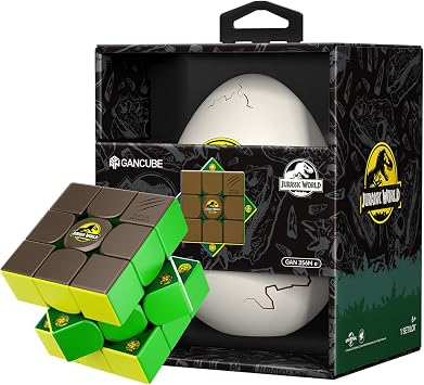GAN 356M e Jurassic World Edition Dinosaur-Egg Version, Speed Cube 3x3 Gift