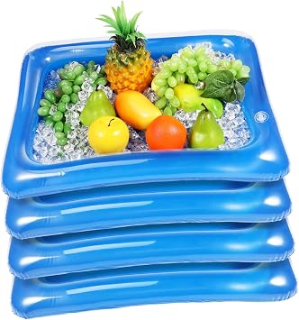 Inflatable Ice Cooler Serving Bar PVC Material Perfect for Pool Parties