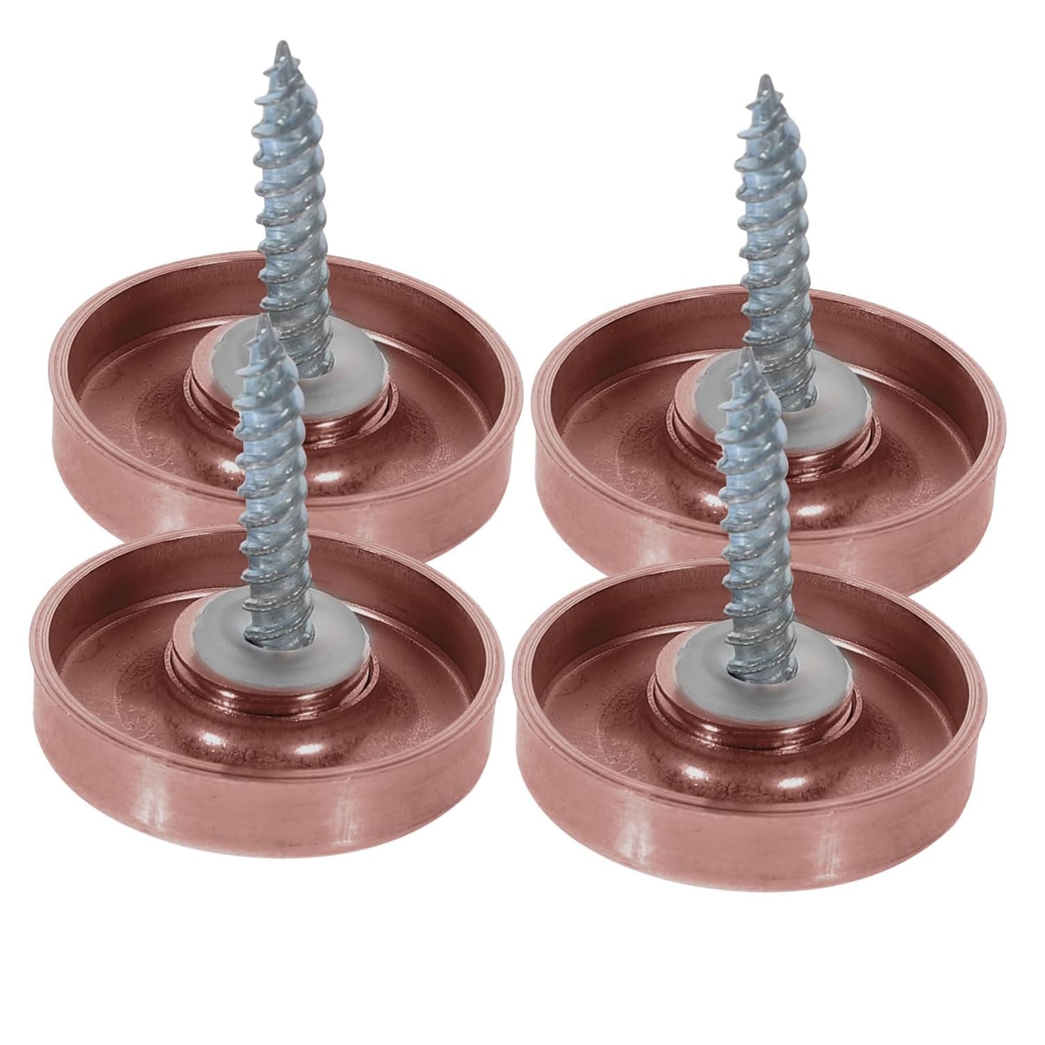 20pcs Stainless Steel Mirror Screw Cap Covers, 22mm Decorative