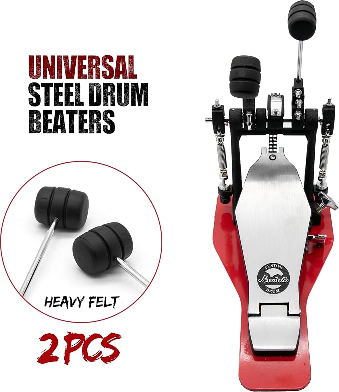 Par de piezas universales para mazo de pedal de bombo de batería miniatura 6