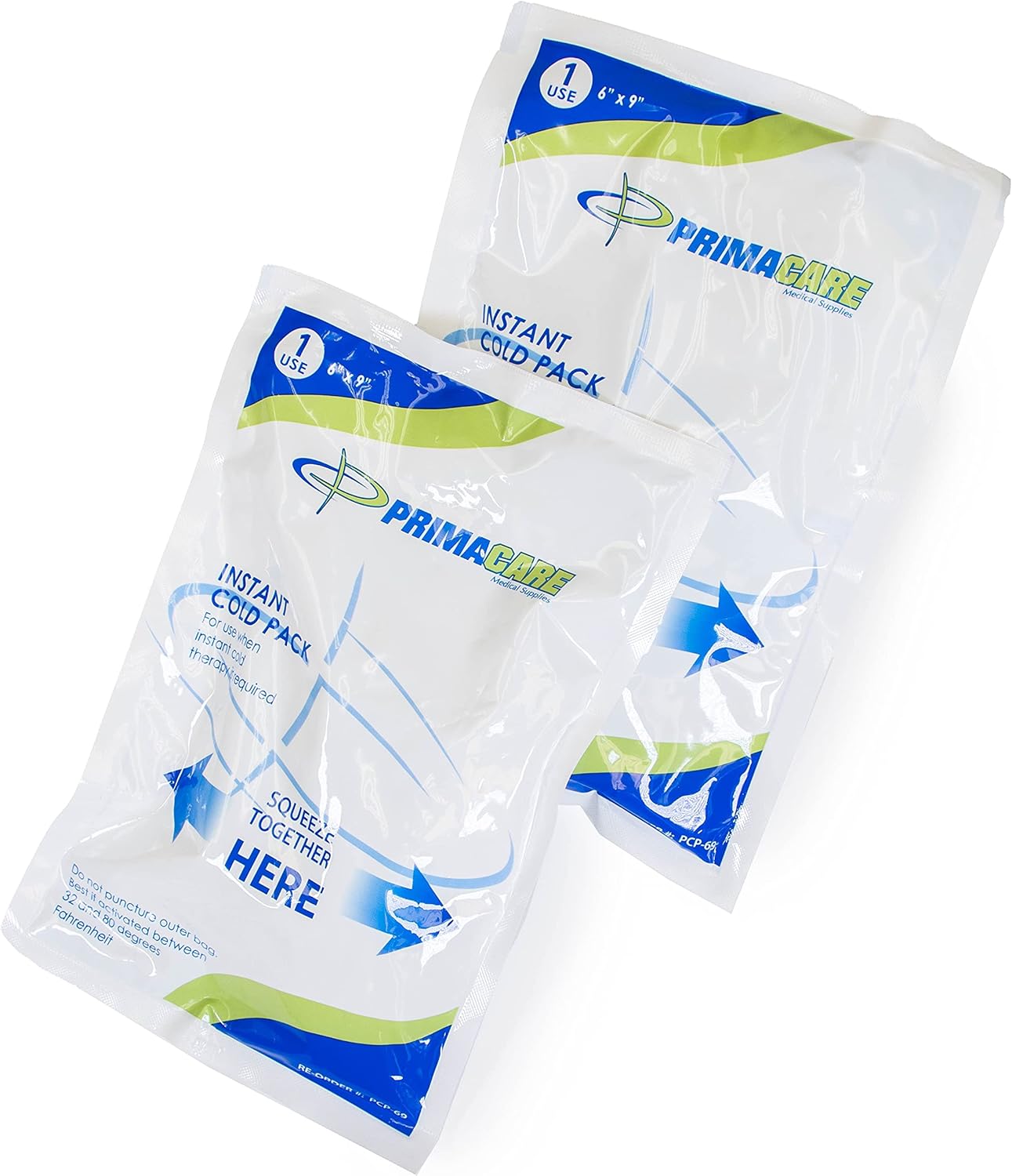 Primacare PCP-69 Instant Cold Packs (6” x 9”) – 24 Disposable Ice Packs with Non-Woven Covers for Pain Relief, Swelling, Inflammation, Sprains, Toothaches, First Aid, for Athletes & Outdoor Activities - Image 3