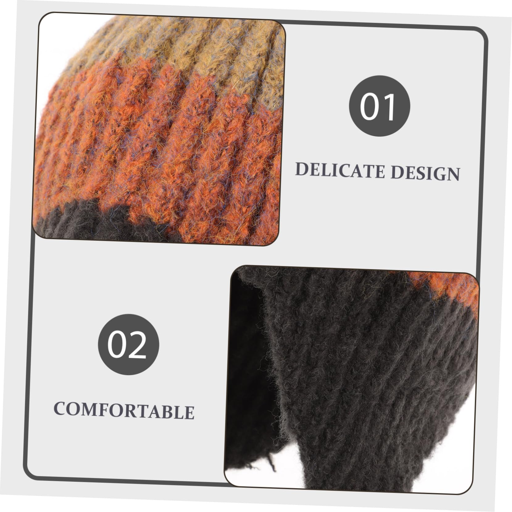 Holibanna gorro tejido con orejeras gorras sombrero del cubo de las señoras sombrero de mujer sombrero plegable tapa gorro termico gorros mujer sombrero de tejer gorro caliente hilo
