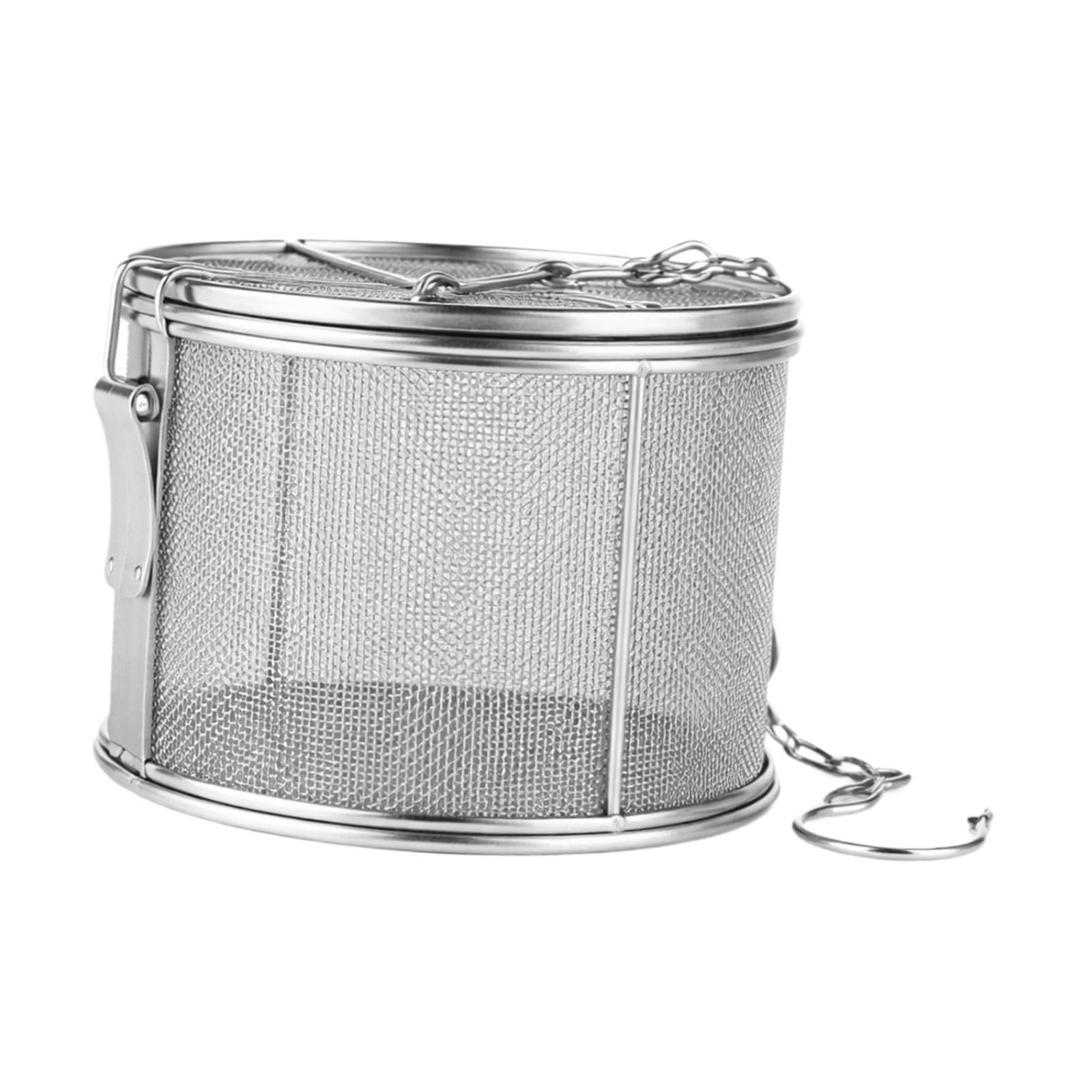 Colcolo Infuseur à thé portable en avec chaînette, panier à épices polyvalent, passoire à assaisonnement, infuseur à thé et épices pour restaurant, Diamètre 12cm