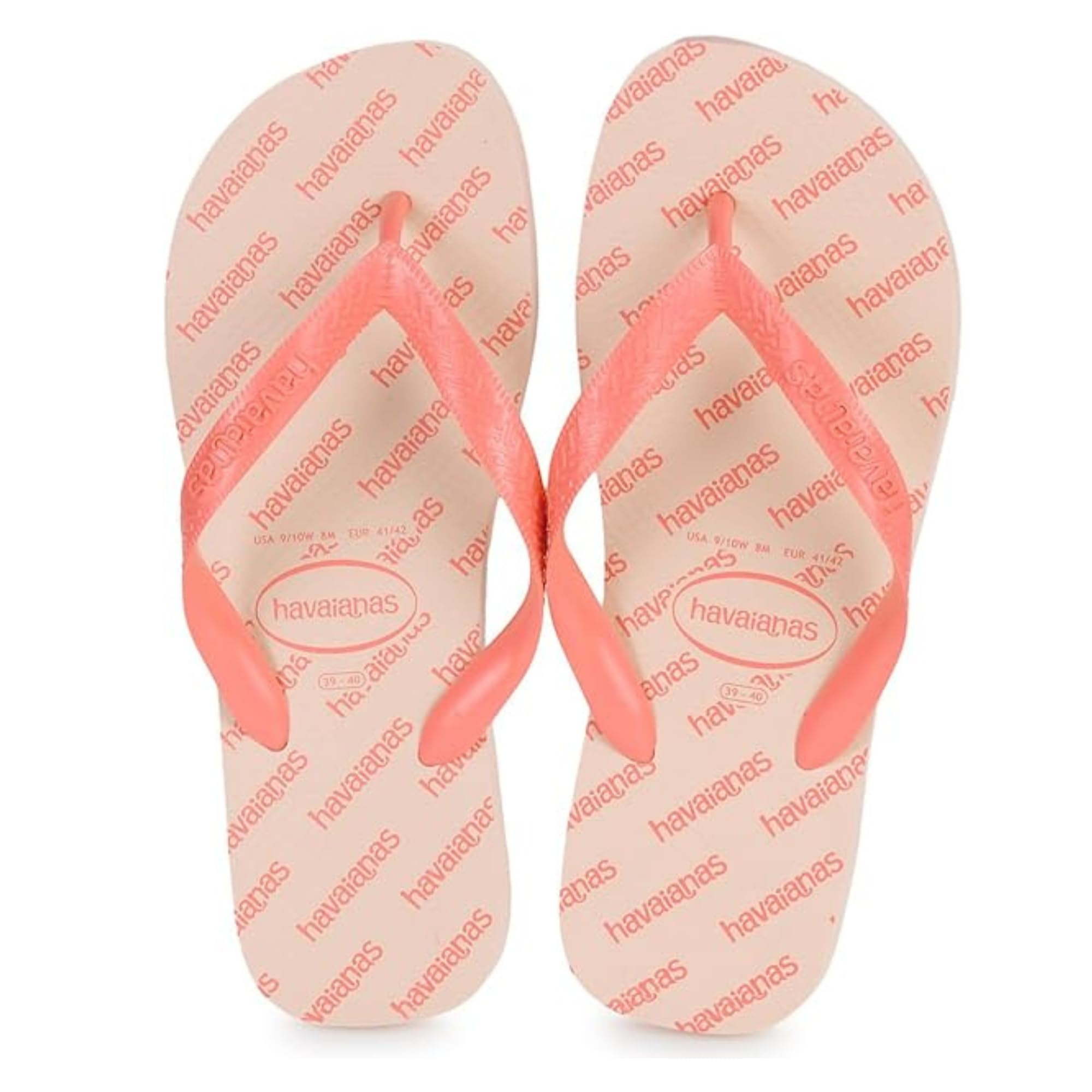 Havaianas Top Logomania Essential Unisex Adults FlipFlop Ballet Rose 3.5/4 UK