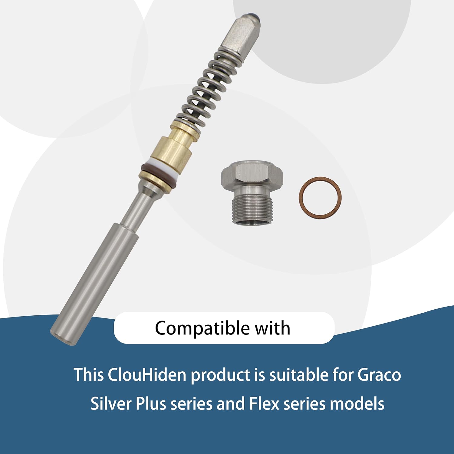 235474 Professional Spray Gun Repair Kit Compatible with Graco Airless Silver Plus and Flex Paint Spray Guns Replaces 235474
