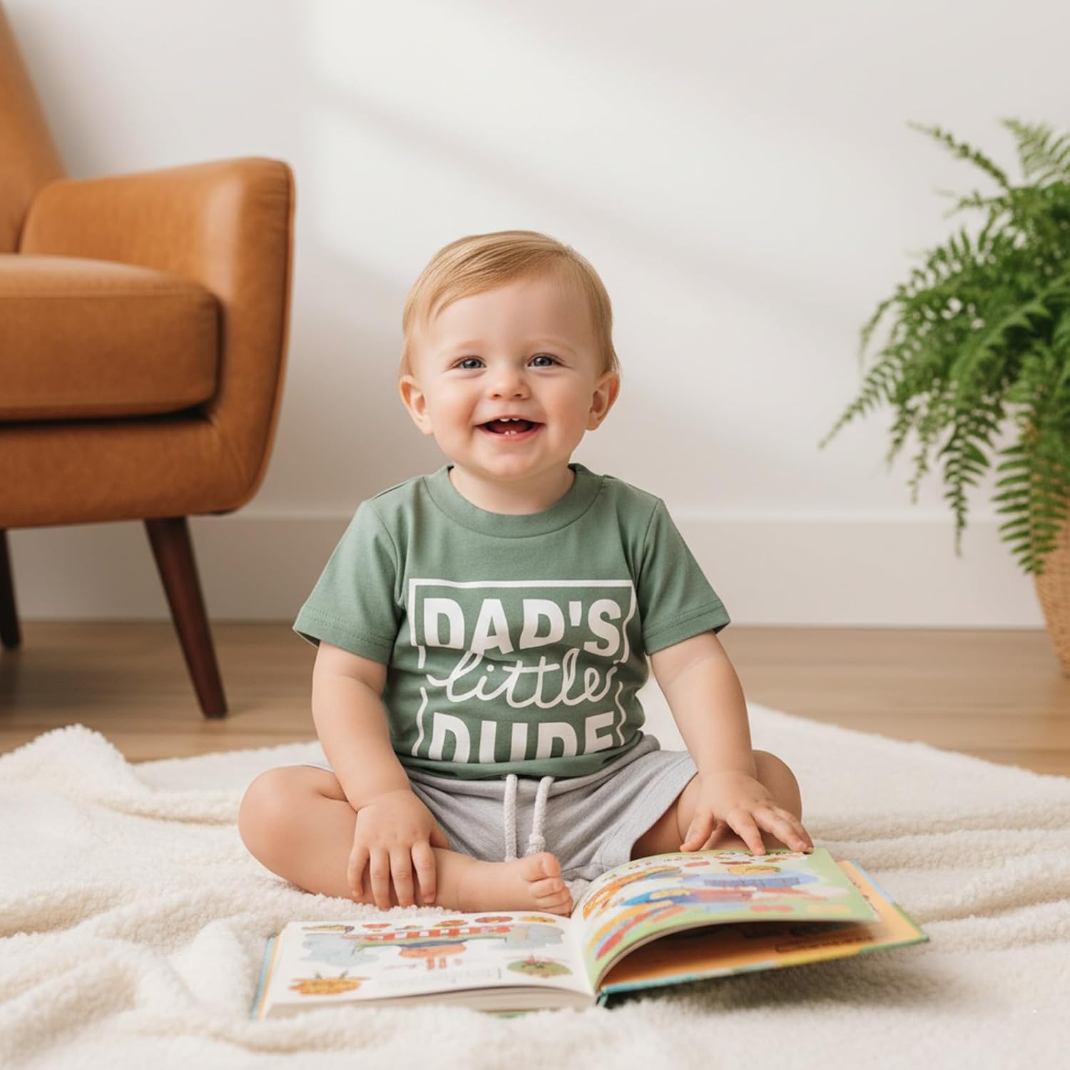 Kupretty Toddler Baby Boy Summer Clothes Letter Graphic Short Sleeve Shirt T-Shirt Tops + Casual Shorts Outfit Set - Image 2