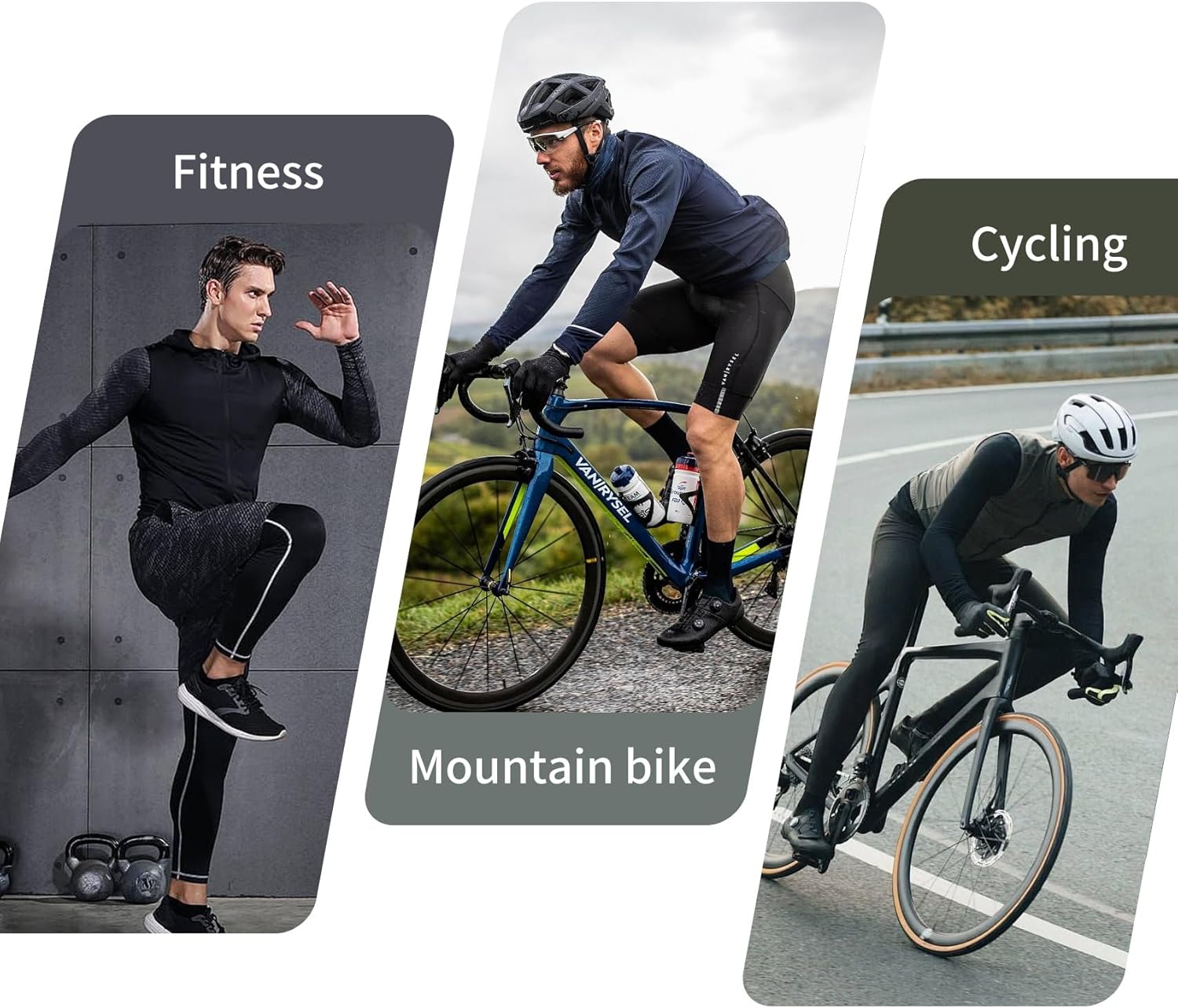 Santic Men's Cycling Jersey Winter Thermal Pro Long Sleeve Fleece Cycling Jacket with 3 Pockets - Image 6