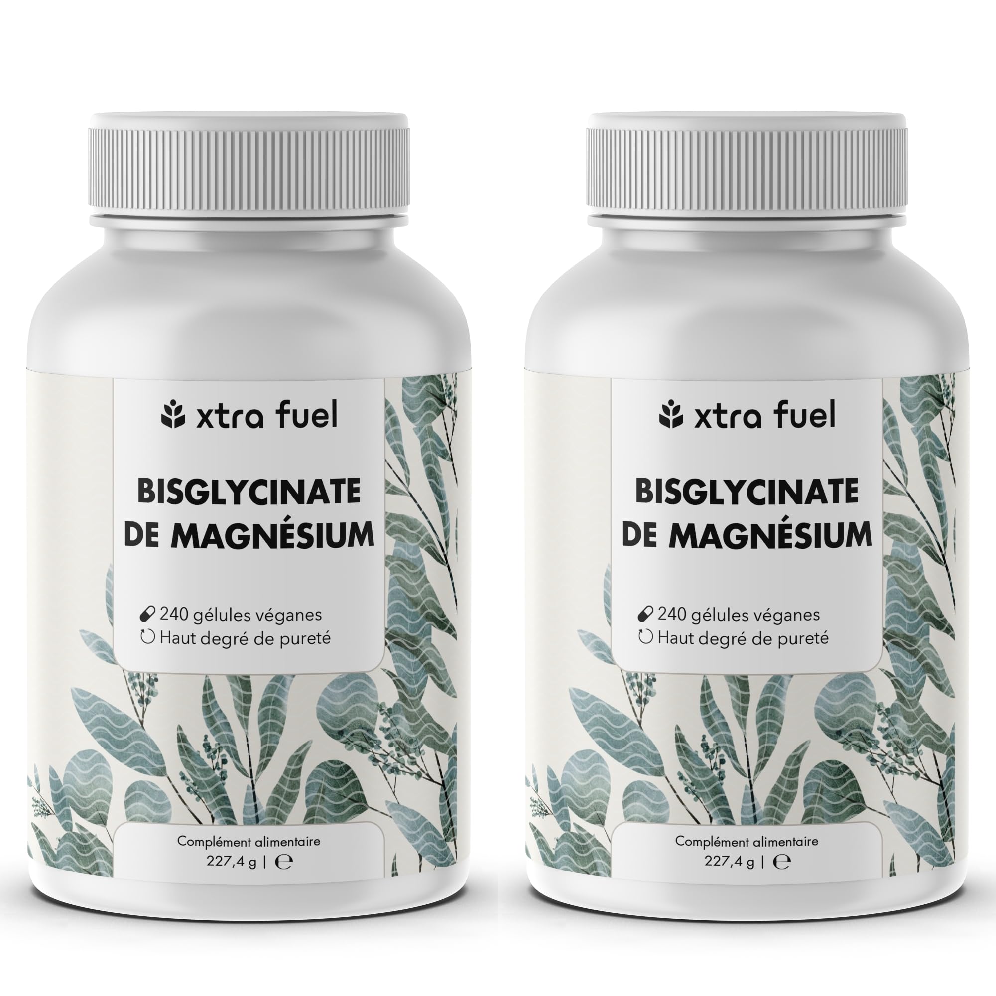 Magnésium Bisglycinate Chélaté – 480 gélules véganes