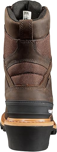 Miniatura 5 de Carhartt Botas de cuero para hombre de 8 pulgadas con punta compuesta impermeable Cml8360 fuego y seguridad