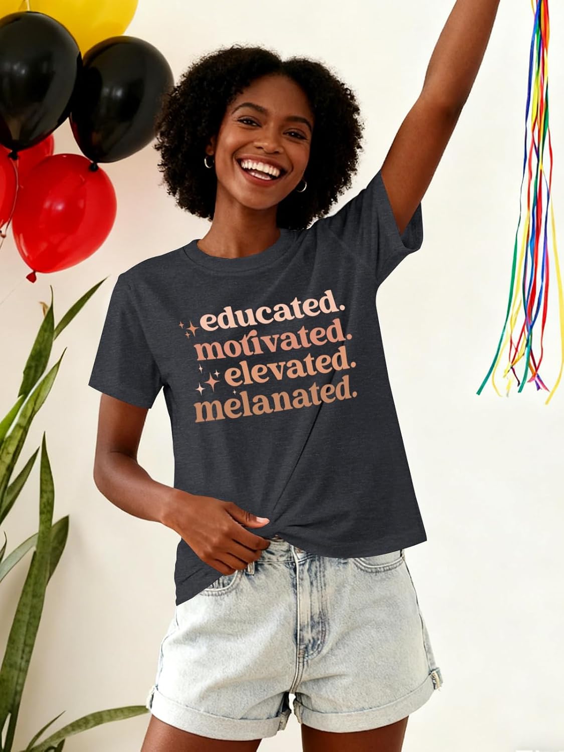 Black History Shirts for Women Short Sleeve Black History Month Tshirt Loose Tops - Image 5