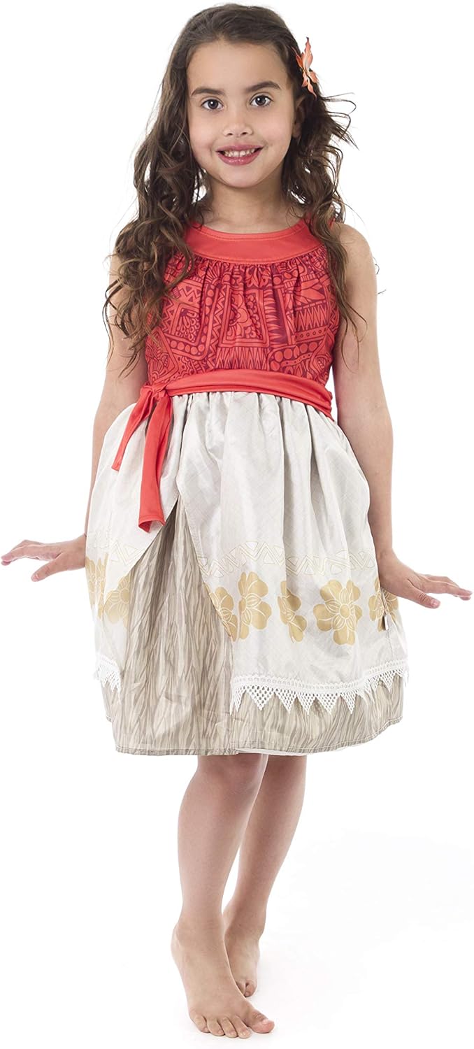 Vista 7 de Little Adventures Disfraz de princesa tradicional de la isla de las niñas