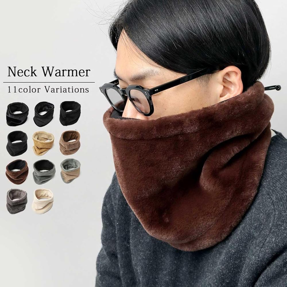 Amazon.co.jp: [ヒデトレーディング] ネックウォーマー ファーネック