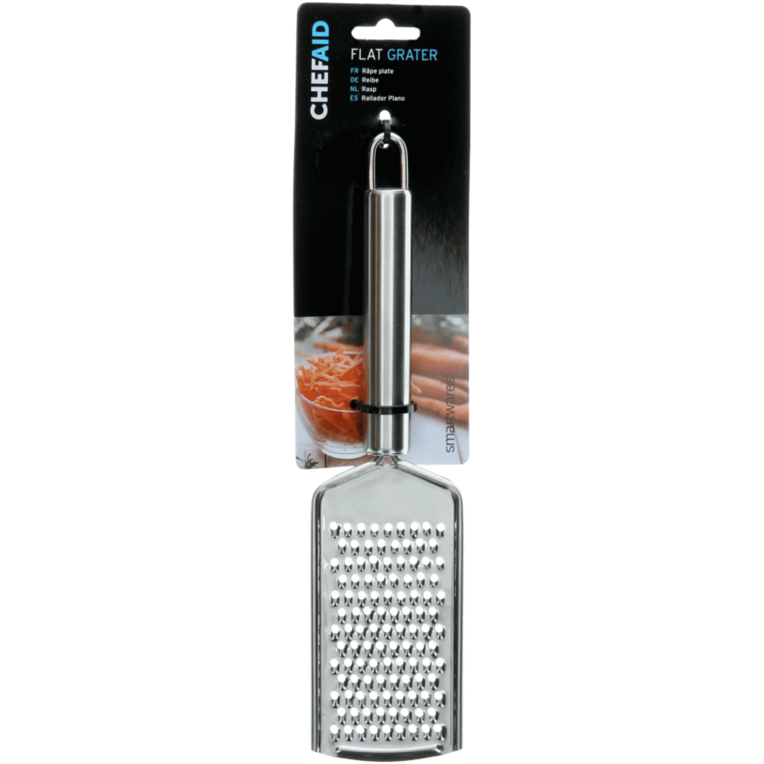 Chef Aid Metal Stanless Steel Flat Grater, Regular